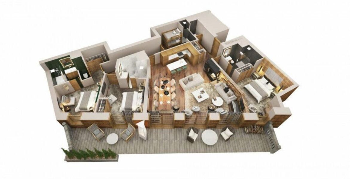 Apartment for rent in Courchevel 1850