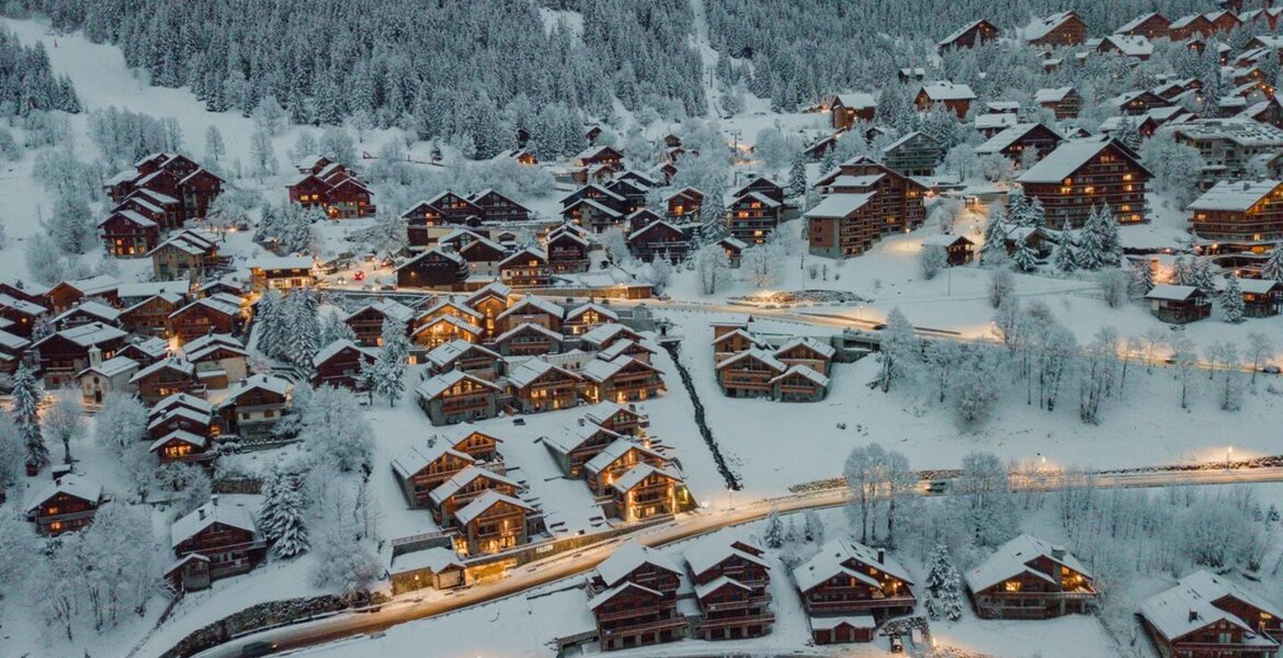 The flat á Meribel, located on the 1st floor 