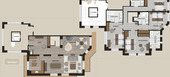 Luxury Apartment for rent in Bellecote Courchevel - 220m2