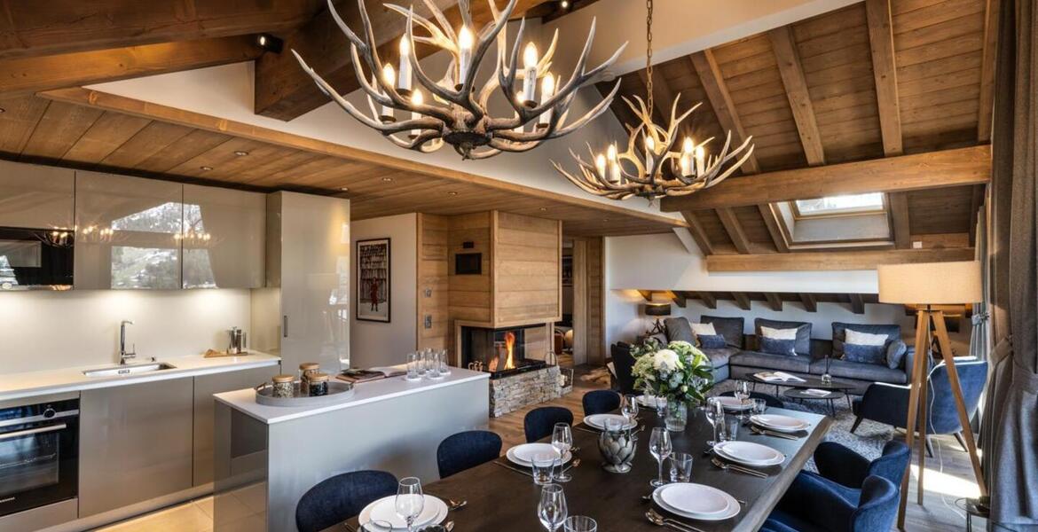Penthouse for rent in Meribel