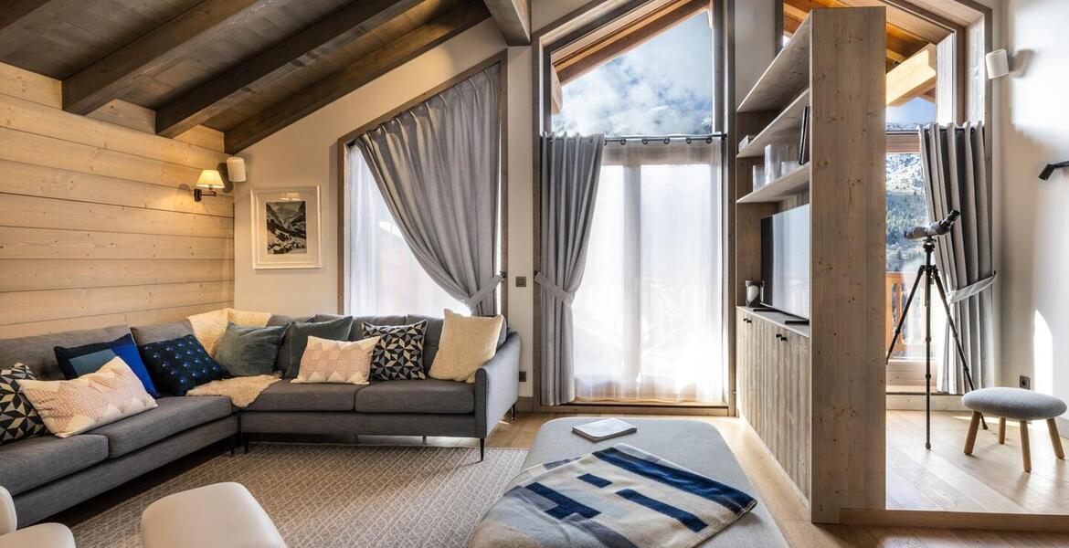 Triplex penthouse for rent in Meribel