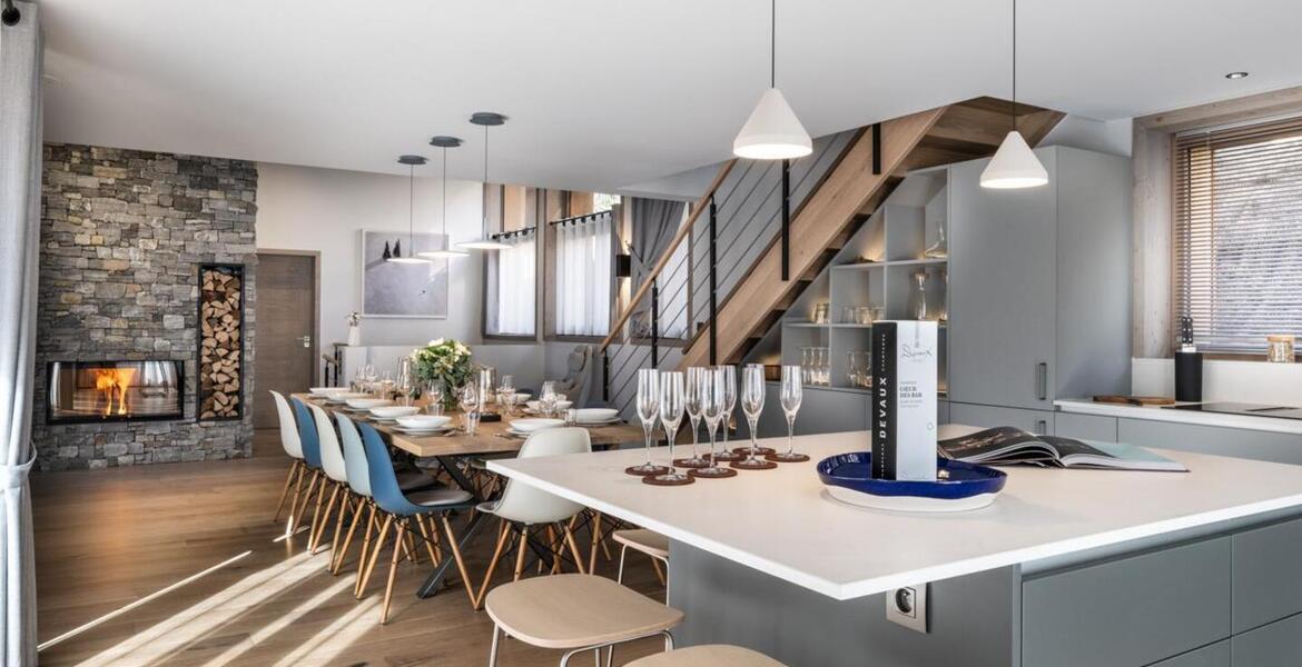 Triplex penthouse for rent in Meribel