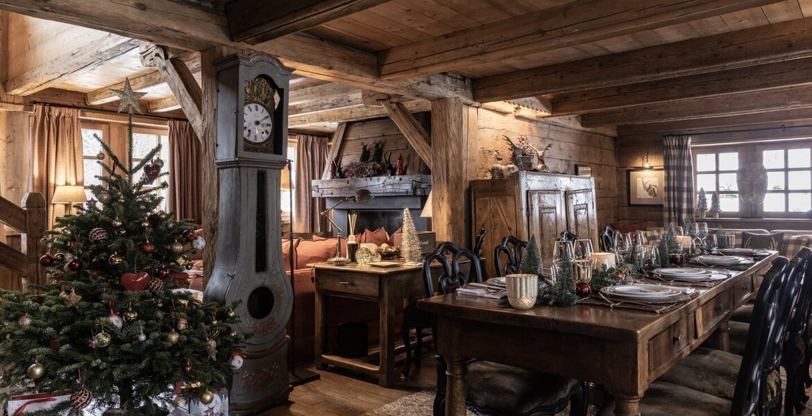 Luxury Chalet in Megève with Nordic Bath and Sauna