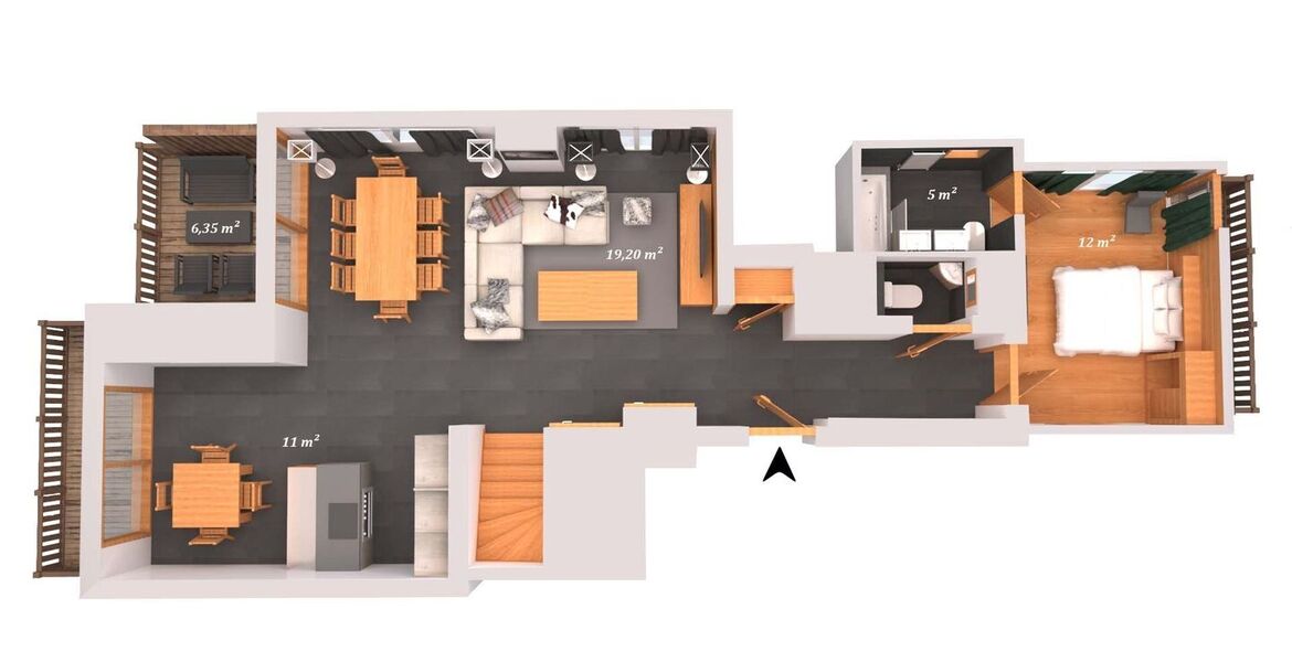 Luxury Duplex Apartment in Courchevel Moriond