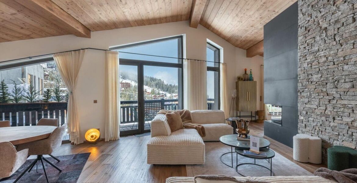 Luxury Ski-In/Ski-Out Duplex Apartment in Courchevel 1850