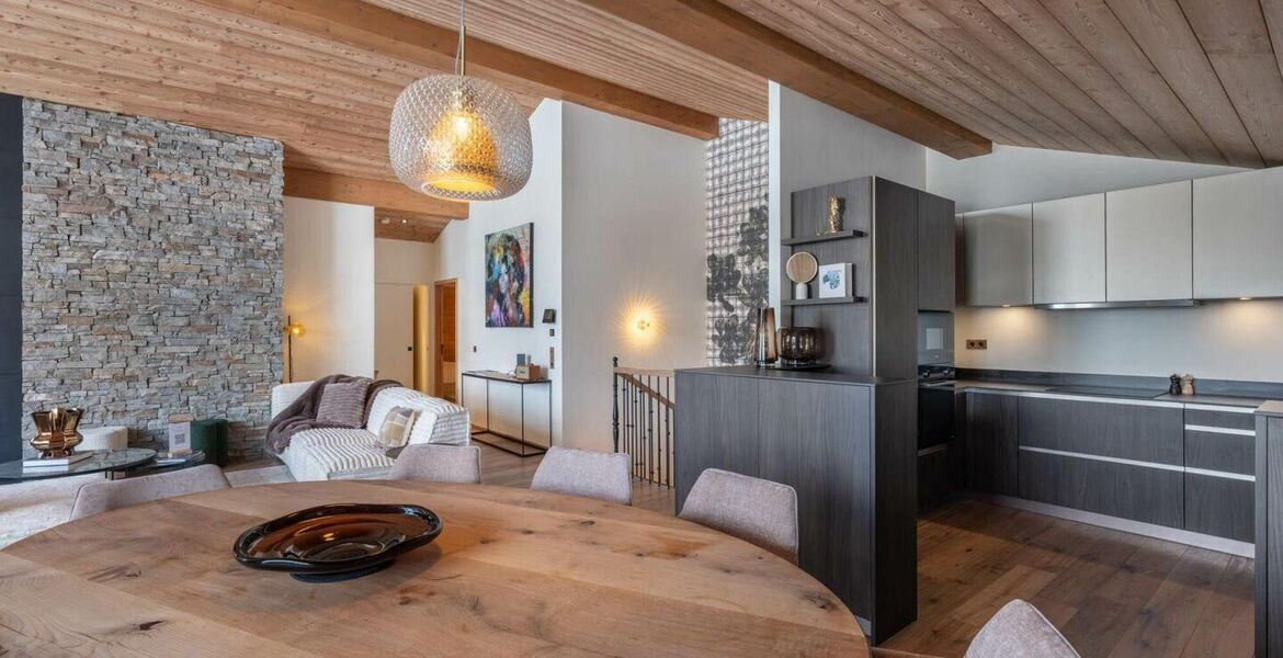 Luxury Ski-In/Ski-Out Duplex Apartment in Courchevel 1850