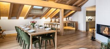 The duplex penthouse in Meribel