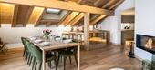 The duplex penthouse in Meribel