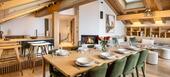 The duplex penthouse in Meribel