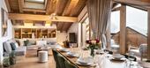 The duplex penthouse in Meribel