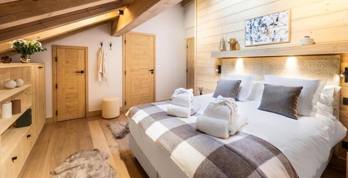 The duplex penthouse in Meribel