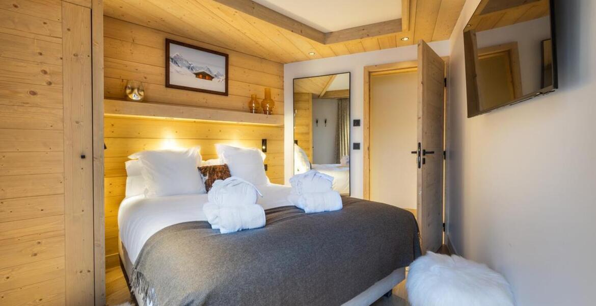 The duplex penthouse in Meribel