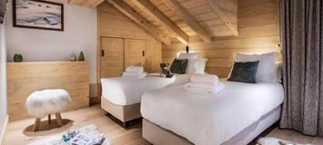 The duplex penthouse in Meribel