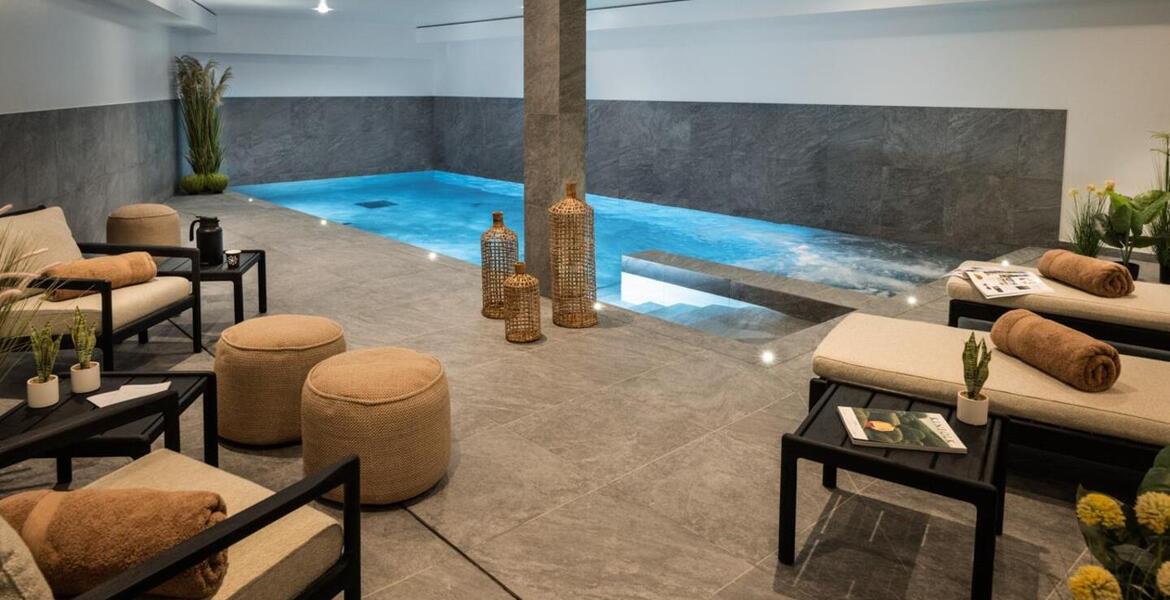 The duplex penthouse in Meribel