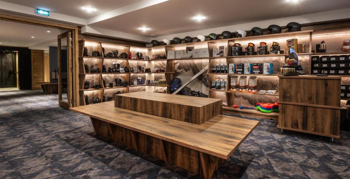 The duplex penthouse in Meribel
