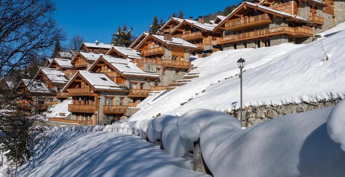 The duplex penthouse in Meribel