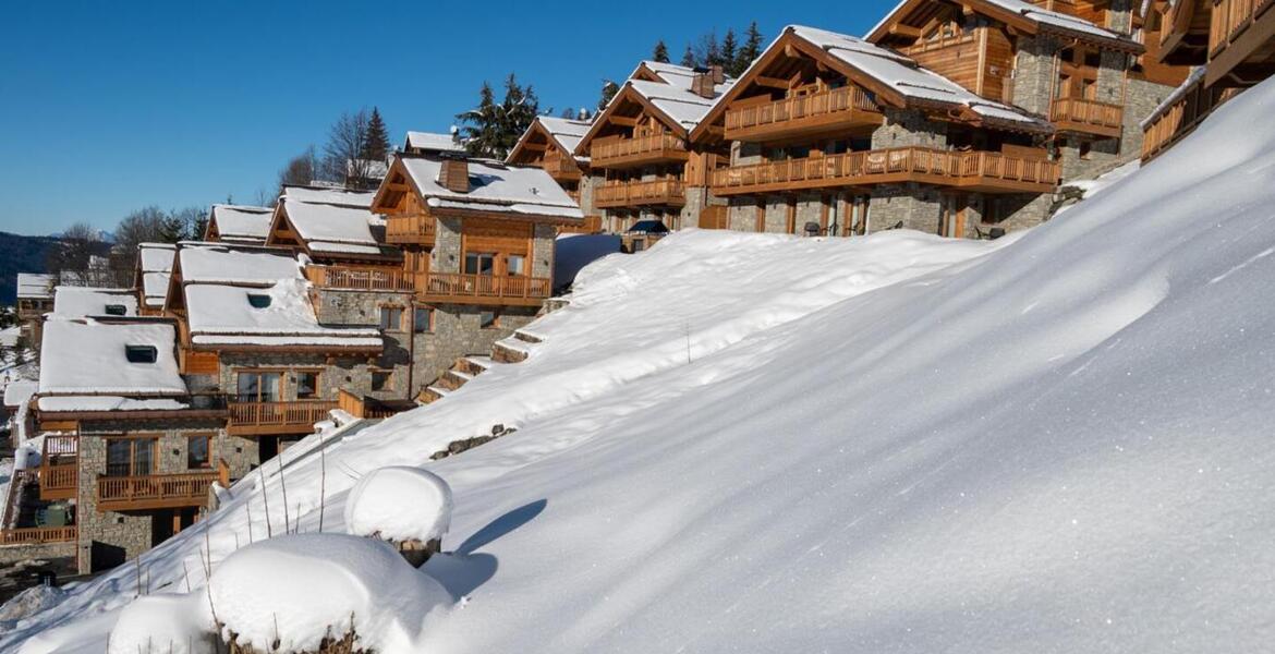 The duplex penthouse in Meribel