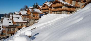 The duplex penthouse in Meribel