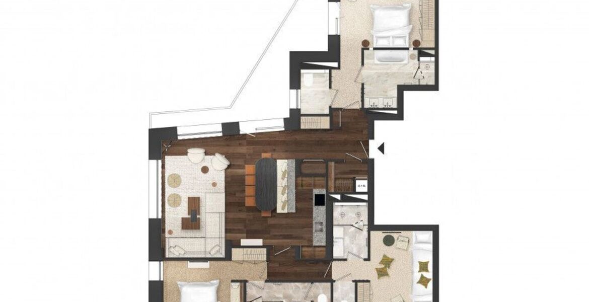 Apartment for rent in Courchevel 1850