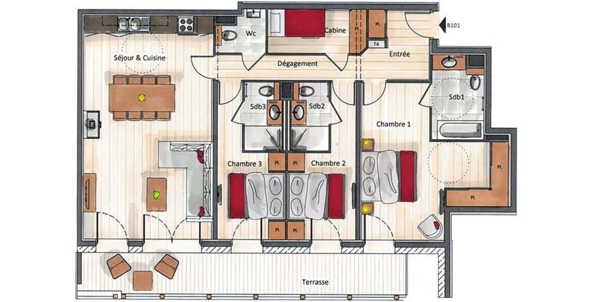 Apartment for rent in Les Gets