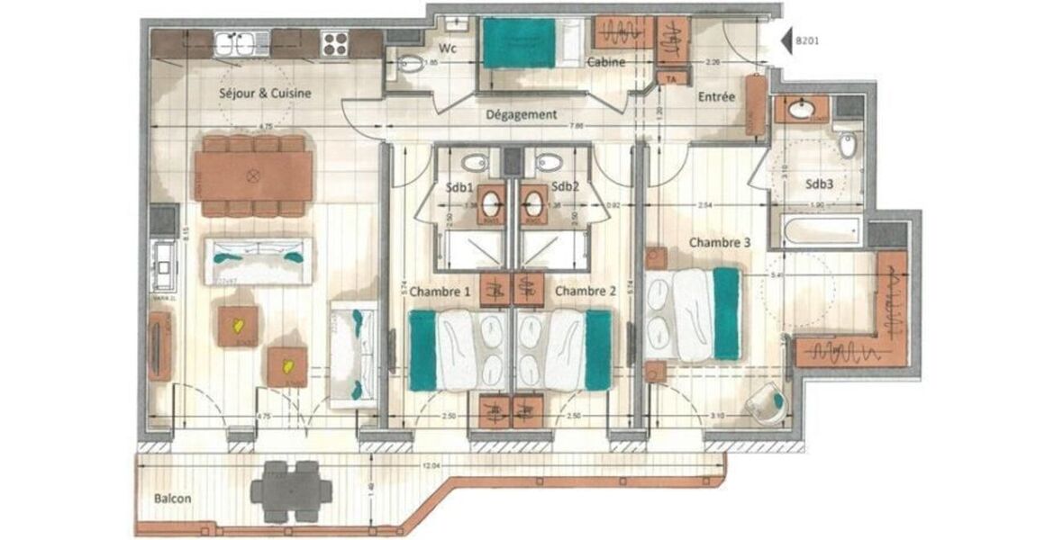 Apartment for rent in Les Gets